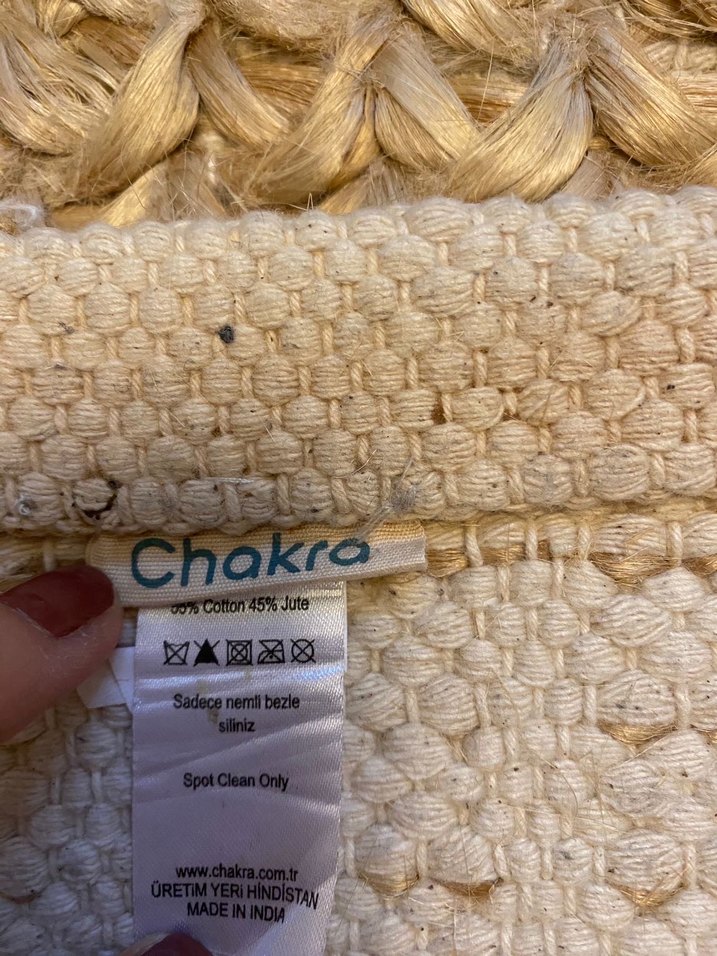 Chakra doğal jüt Halı - Görsel 3