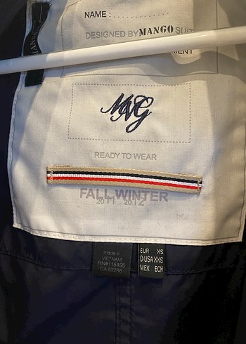 Mango Lacivert Kadın yağmurluk - Görsel 2