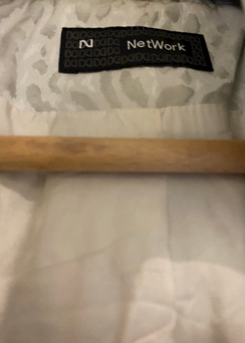 Network Gri Desenli Kemerli Midi Trençkot - Görsel 5