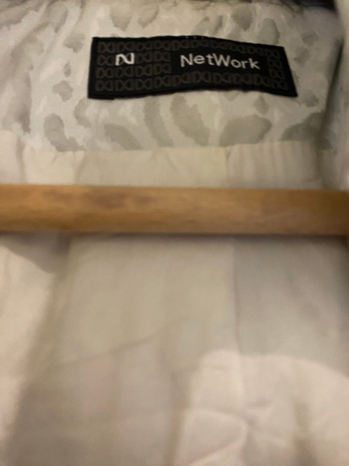 Network Gri Desenli Kemerli Midi Trençkot - Görsel 5