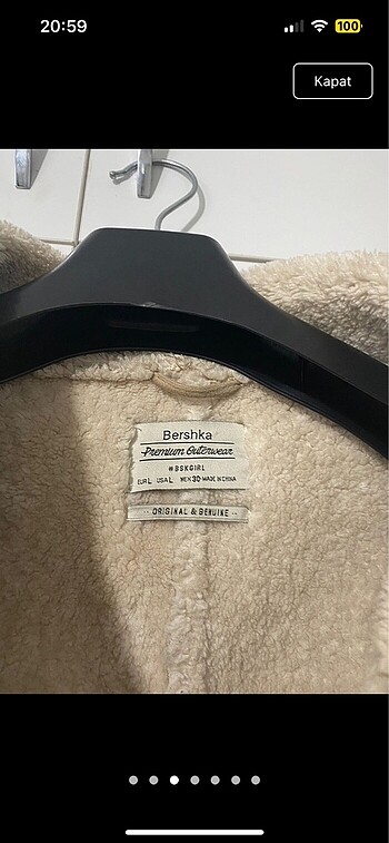 l Beden camel Renk Bershka biker mont