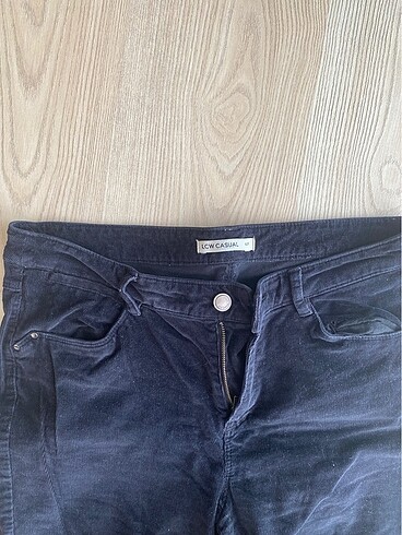 LC Waikiki Kadife siyah pantolon