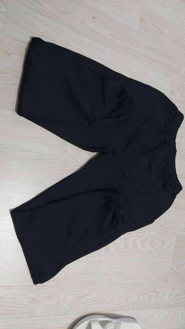 Siyah  Rahat Kesim Midi Kumaş Pantolon BEDEN 4XL - Görsel 3