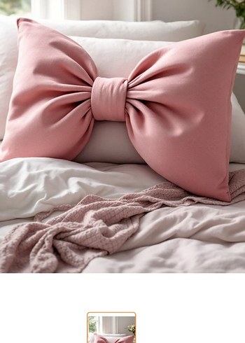 Fiyonk Detaylı MorDekoratif şık Yastık 1 Adet fiyatı Özel yapım. - Görsel 2