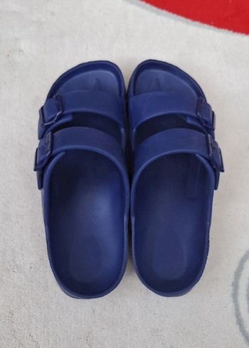 Çift Tokalı Erkek  Lacivert Terlik 41 numara - Görsel 2