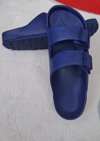 Çift Tokalı Erkek  Lacivert Terlik 41 numara - Görsel 3