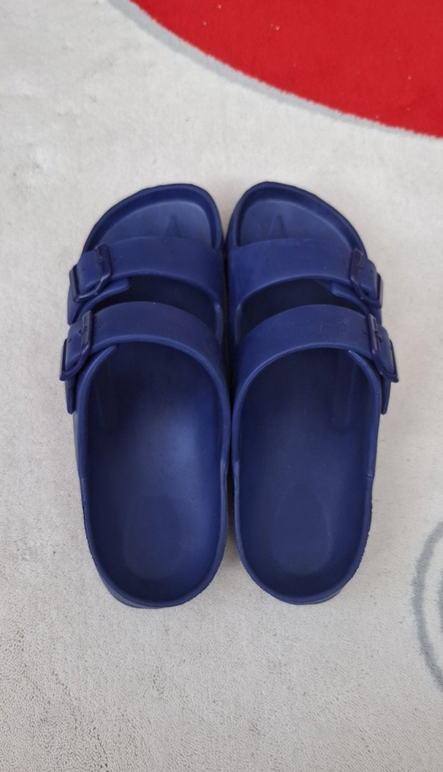 Çift Tokalı Erkek  Lacivert Terlik 41 numara - Görsel 2