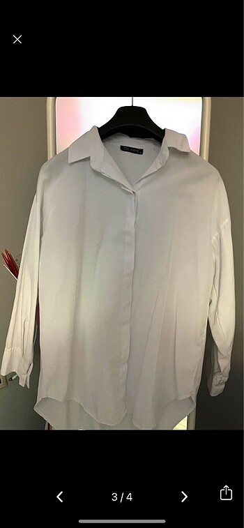 s Beden bershka oversize beyaz gömlek