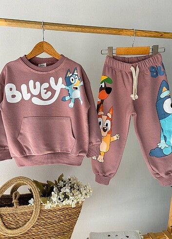 5 Yaş Beden ZARA Bluey Takım