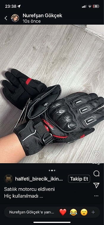 Motorçu eldiveni - Görsel 3