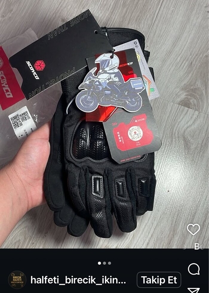 Motorçu eldiveni - Görsel 2