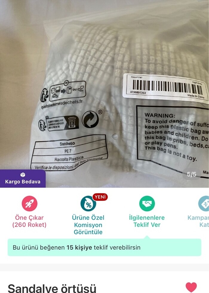 Sandalye örtüsü - Görsel 4