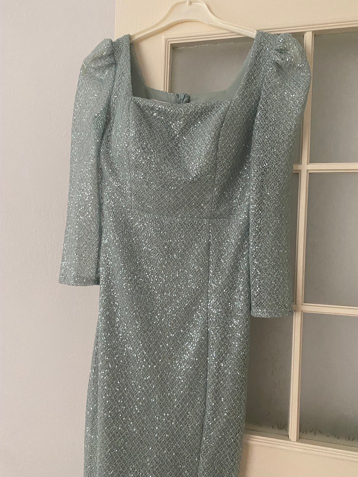 Uzun Kollu Abiye Elbise - Görsel 2