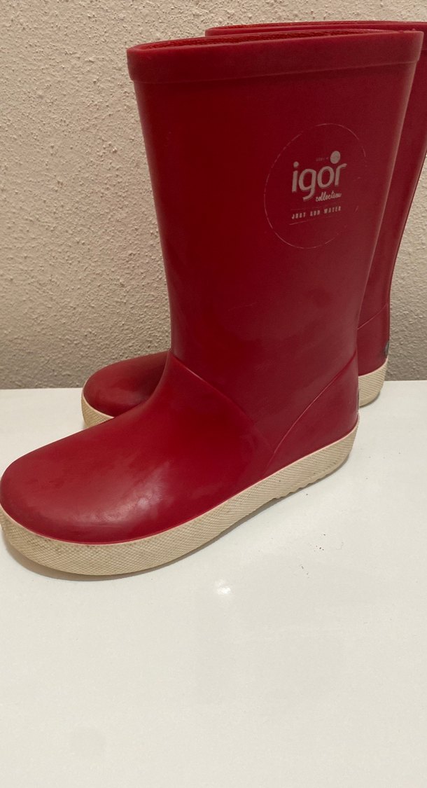 Kız Çocuk Kırmızı Lastik Çizme Igor - Görsel 3