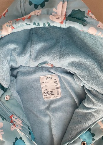 Mavi Dinozor Desenli Bebek Tulum - Görsel 2