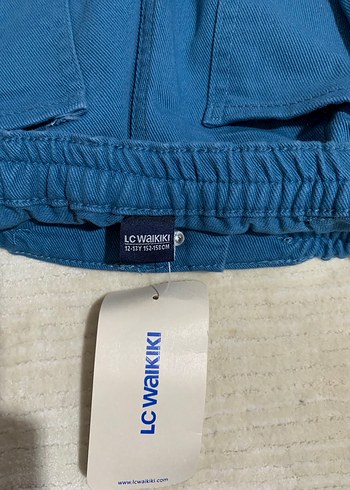 Mavi erkek çoçuk belden lastik detaylı - Görsel 2