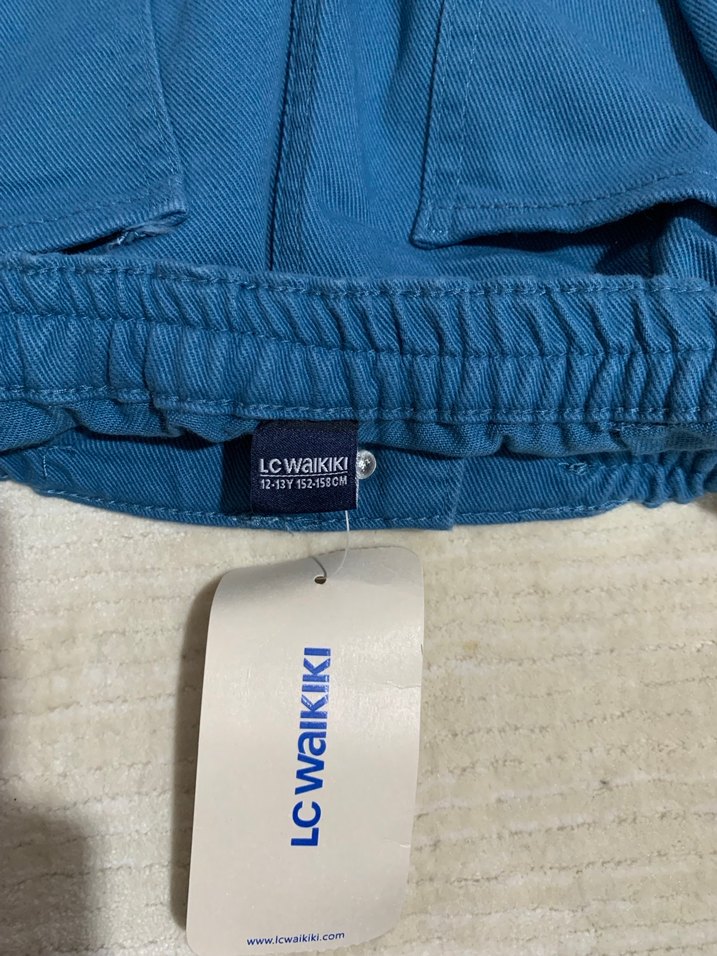 Mavi erkek çoçuk belden lastik detaylı - Görsel 2