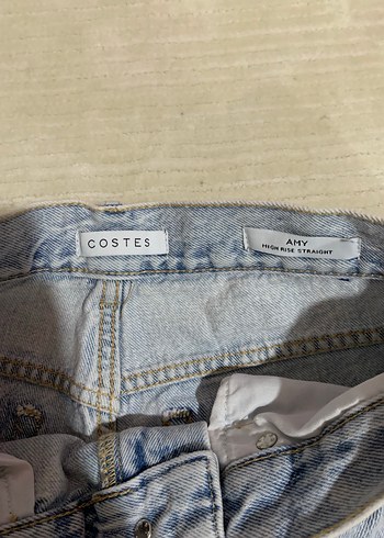 Gri boru kesim Kadın Kot Pantolon - Görsel 7