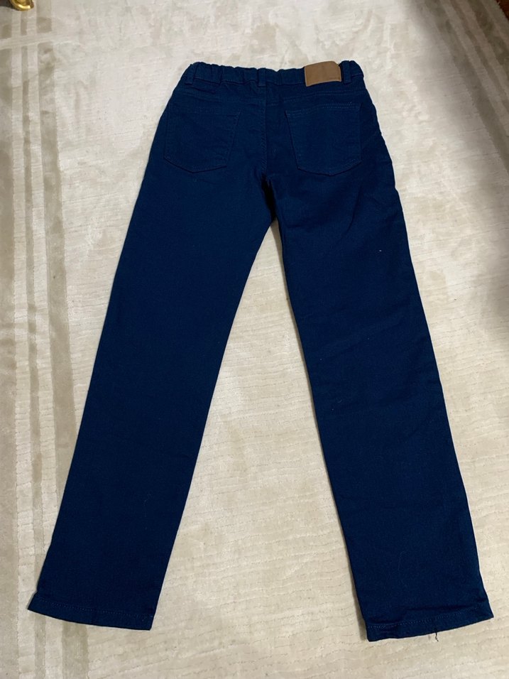 Lacivert Erkek Çocuk Denim Pantolon - Görsel 4