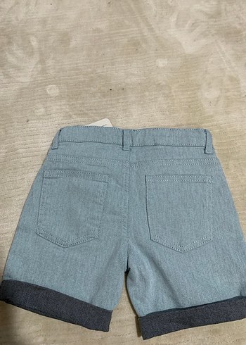 Erkek Çocuk Mavi Kot Şort Bol Kesim - Görsel 4