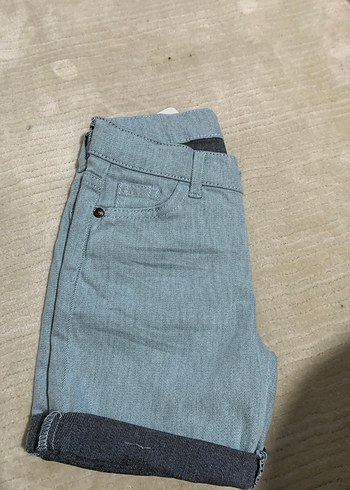 Erkek Çocuk Mavi Kot Şort Bol Kesim - Görsel 3