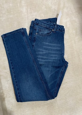 Düğmeli Mavi Erkek Denim Pantolon - Görsel 8