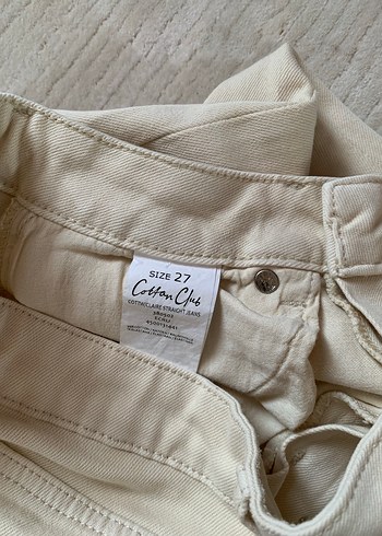 Bej Kadın yüksek bel Pantolon - Görsel 6