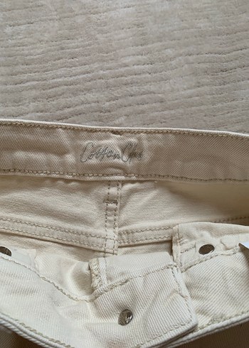 Bej Kadın yüksek bel Pantolon - Görsel 5