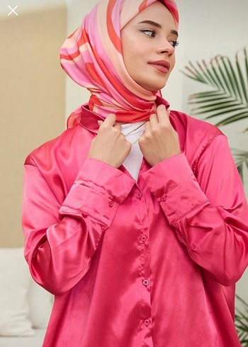 Pembe Uzun Drapeli Kadın Elbise - Görsel 6