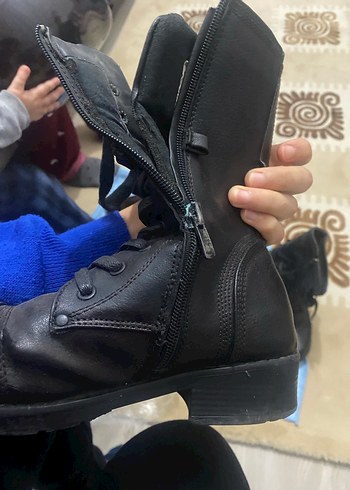 Erkek Siyah Biker Dizüstü Botlar - Görsel 3