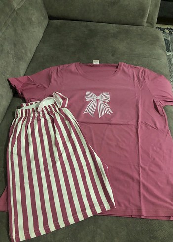 Kısa Kollu Baskılı Pijama Takımı - Görsel 2