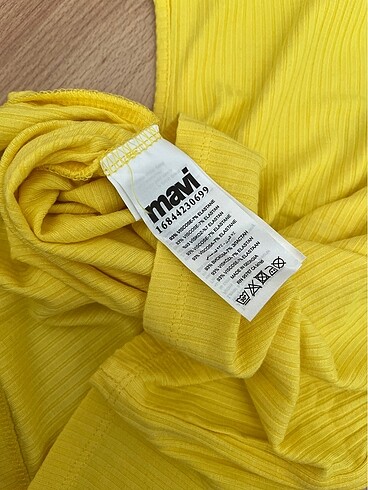 xs Beden sarı Renk CROP BLUZ