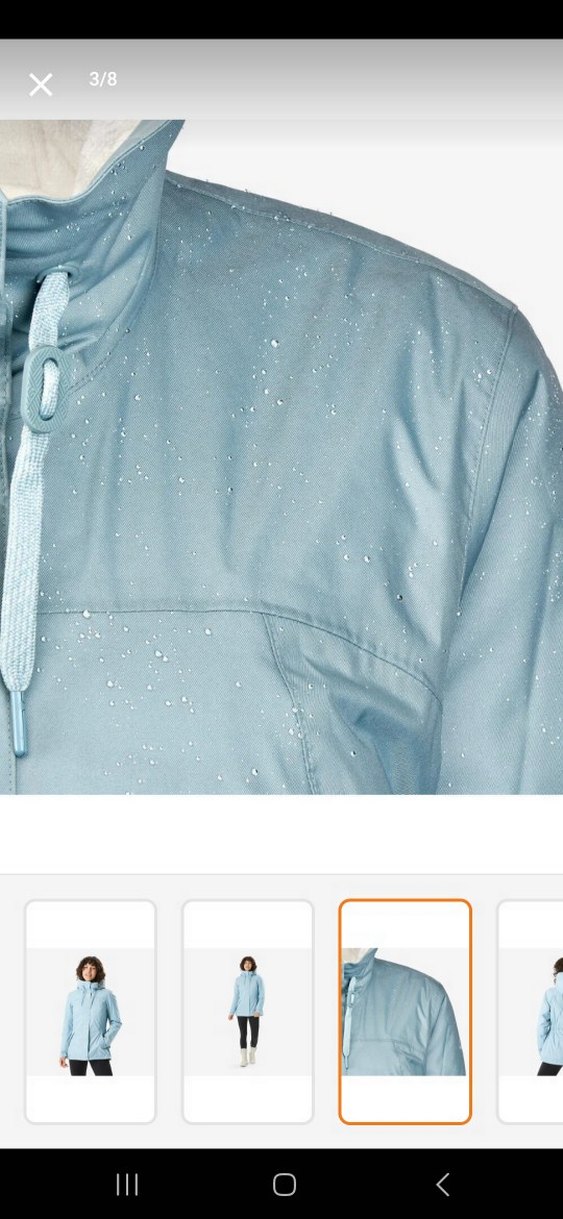 Kadın Mavi Mont Su Geçirmez Kar Montu - Görsel 4