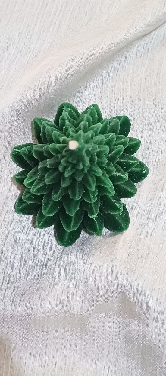 20 adet Yeşil Çam Ağacı Şekilli Mum - Görsel 2