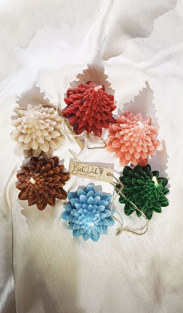 20 adet Yeşil Çam Ağacı Şekilli Mum - Görsel 3