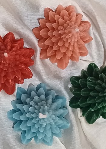 6 adet çam ağacı Dekoratif Mum Seti - Görsel 2