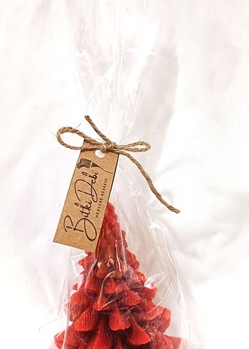 6 adet çam ağacı Dekoratif Mum Seti - Görsel 6