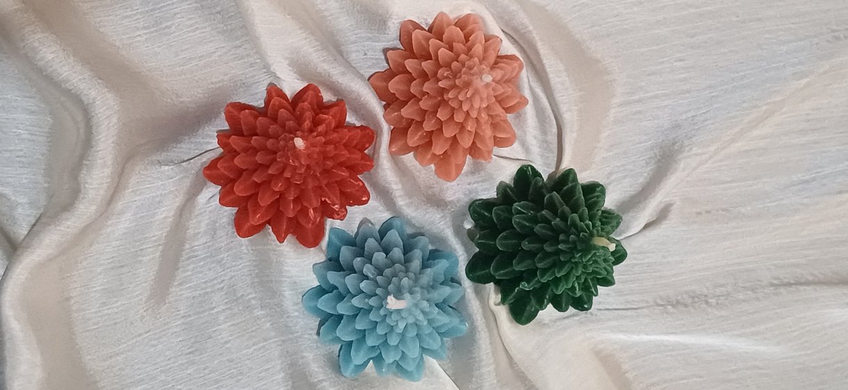 6 adet çam ağacı Dekoratif Mum Seti - Görsel 2