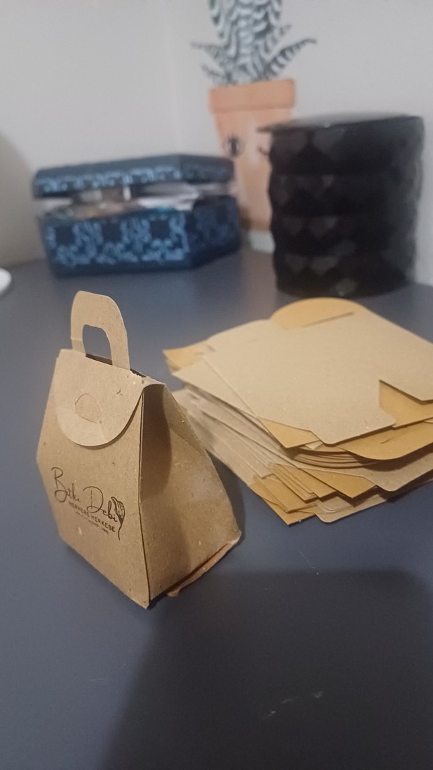 çanta kağıt Katlanabilir Karton Kutu - Görsel 3