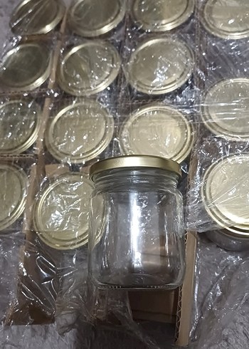 Cam kavonoz gold kapaklı - Görsel 2