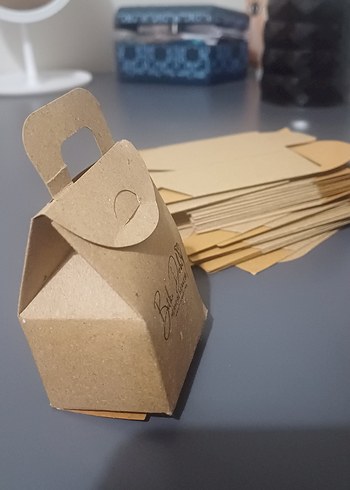 Minimalist Kağıt kutu çerezlik - Görsel 3