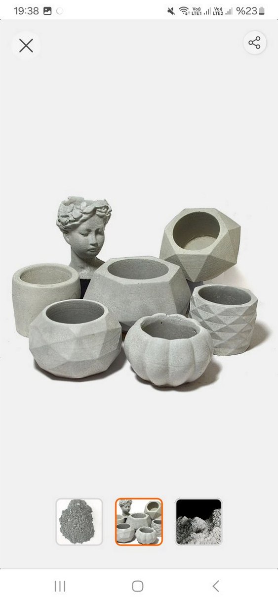 Taş tozu, beton tozu, 1 kilo - Görsel 2