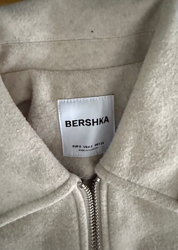 Bershka BERSHKA Bej Fermuarlı Regular Fit Kadın Ceket
