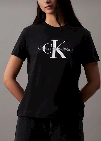 Calvin Klein Siyah Baskılı Tişört