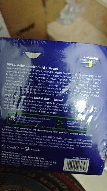 Nivea el kremi ve Dudak nemlendirici lip - Görsel 2