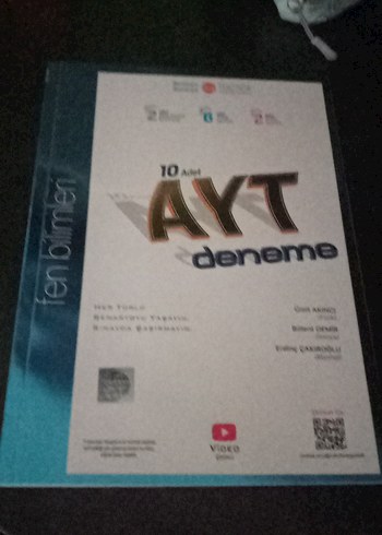 10 Adet AYT Deneme Sınavı Kitabı