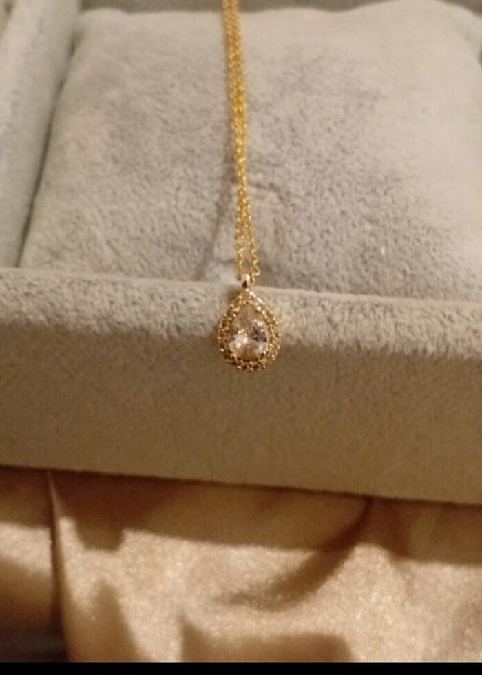 Damla model zirkon kolye  - Görsel 2