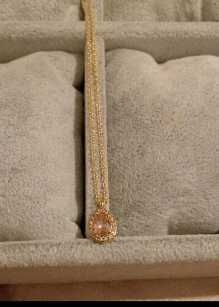 Damla model zirkon kolye - Görsel 2