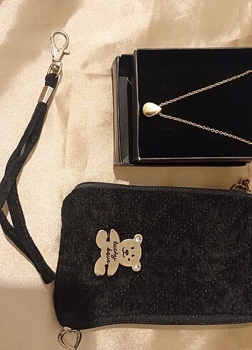 Damla model çelik kolye ve Cep cüzdanı  - Görsel 5