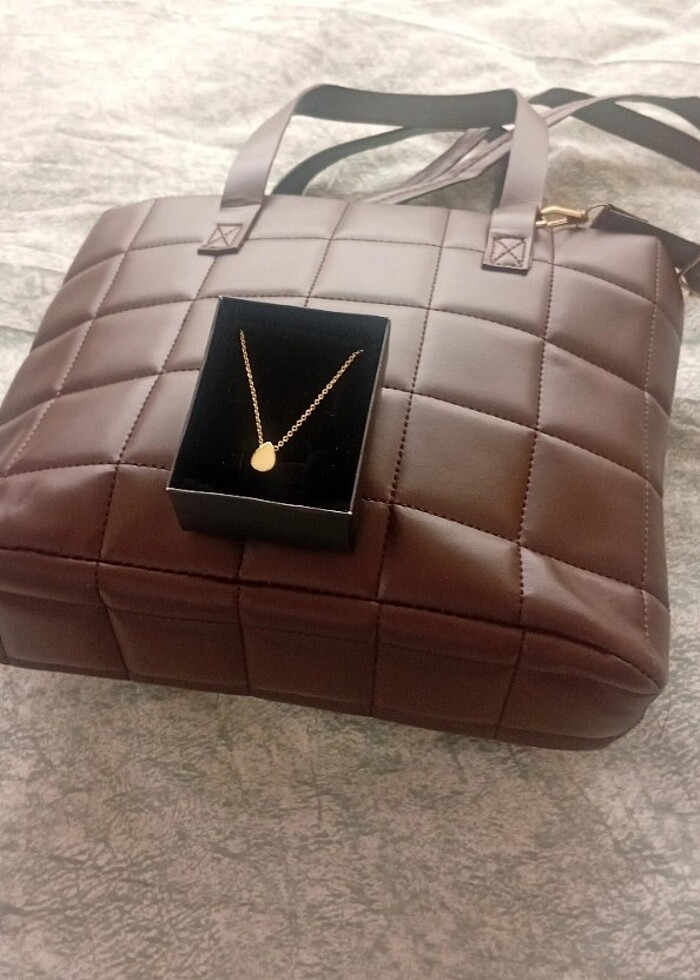 Kolye Hediyeli Çanta  - Görsel 2